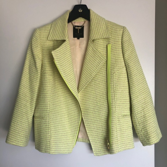 TED BAKER Tweed Biker Jacket - Picture 7 of 7